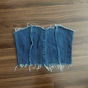 Nasty Gal Denim Tube Top